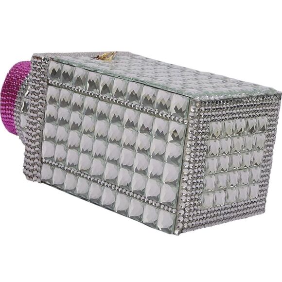 SUPER CUTE Pink Lipstick Purse with Detachable Strap - Picture 6 of 10